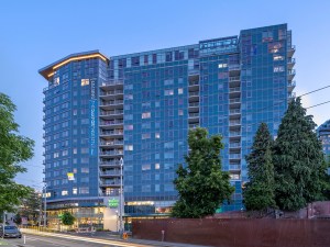 Exterior shot of The Danforth, a community in Seattle.