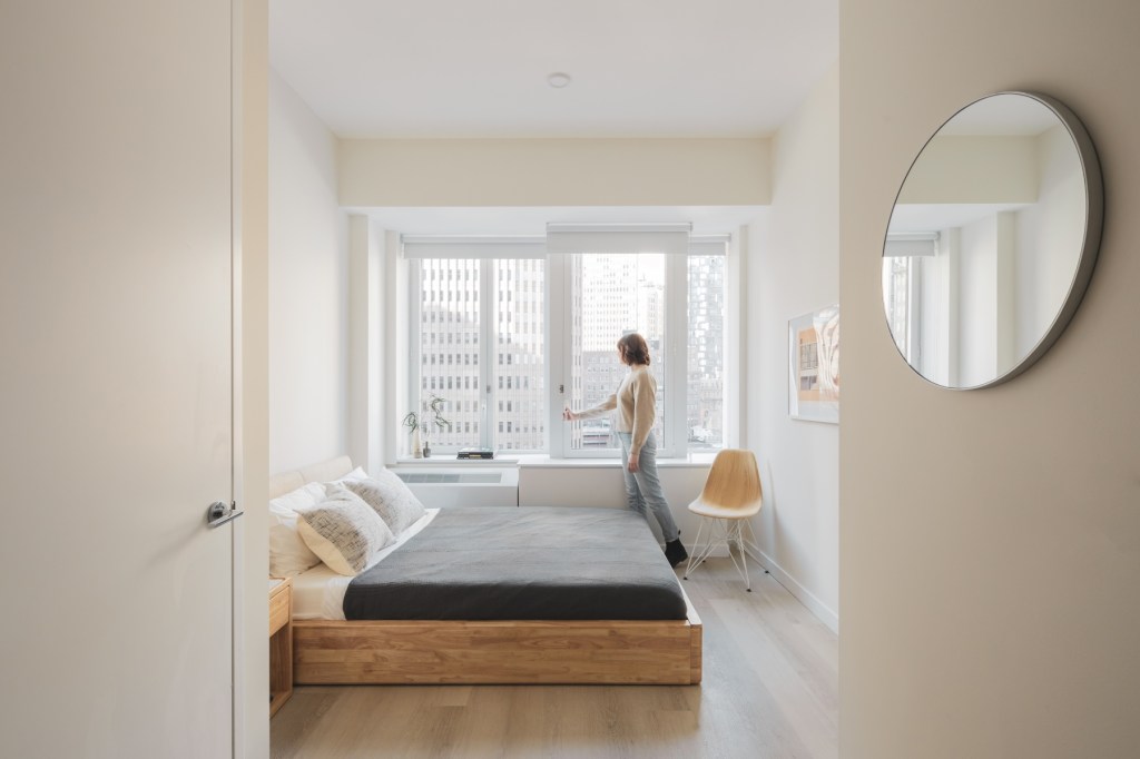 An interior photo of a bedroom at SoMA
