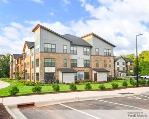 Exterior shot of HHHunt Corp.'s Abberly Commons, a multifamily community in Charlotte, N.C.