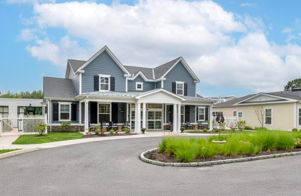 A photo of Church Hill Village i Newtown, Conn. which offers a mix of assisted living and memory care living arrangements.