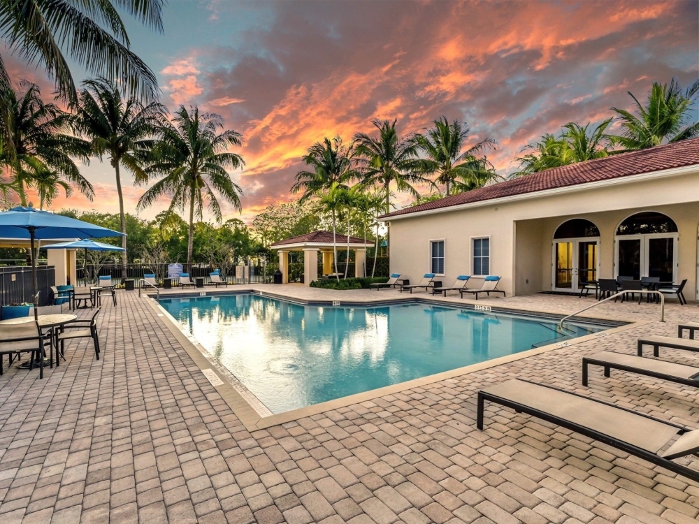 Exterior shot of Casa Brera at Toscana Isles, a community in Lake Worth, Fla.