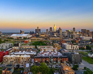 City Modern, a newly completed development with 450 residences in Detroit's Brush Park neighborhood, developed by Bedrock