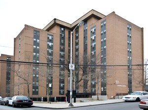 Exterior shot of Cromwell Towers in Yonkers, N.Y., an affordable housing property that Greystone refinanced with a $90 million Fannie Mae loan.