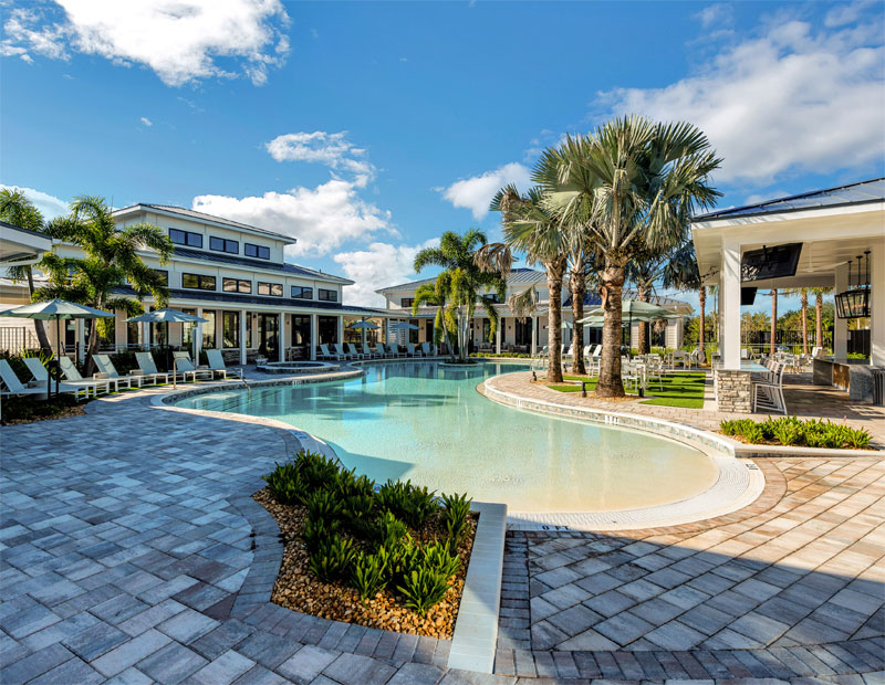 Pool area at Drift apartment property in Daytona Beach, Fla.