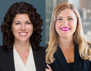 Headshots of Emily Cadik and Julia Sharp