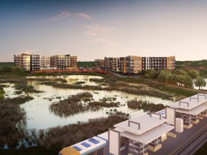 Exterior rendering of the second of The Fox and the Grouse, a multifamily property in Eden Prairie, Minn.
