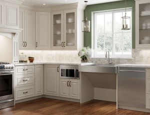 Adaptive kitchens can include roll-under sinks.