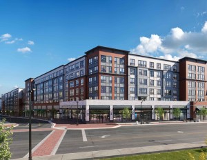 A photo of Piper, an eight-story luxury apartment building.
