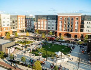 Photo of The Core at Station Yards next to the busy Ronkokoma train station