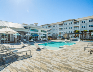 The pool deck at The Preserve in Jacksonville, Fla.
