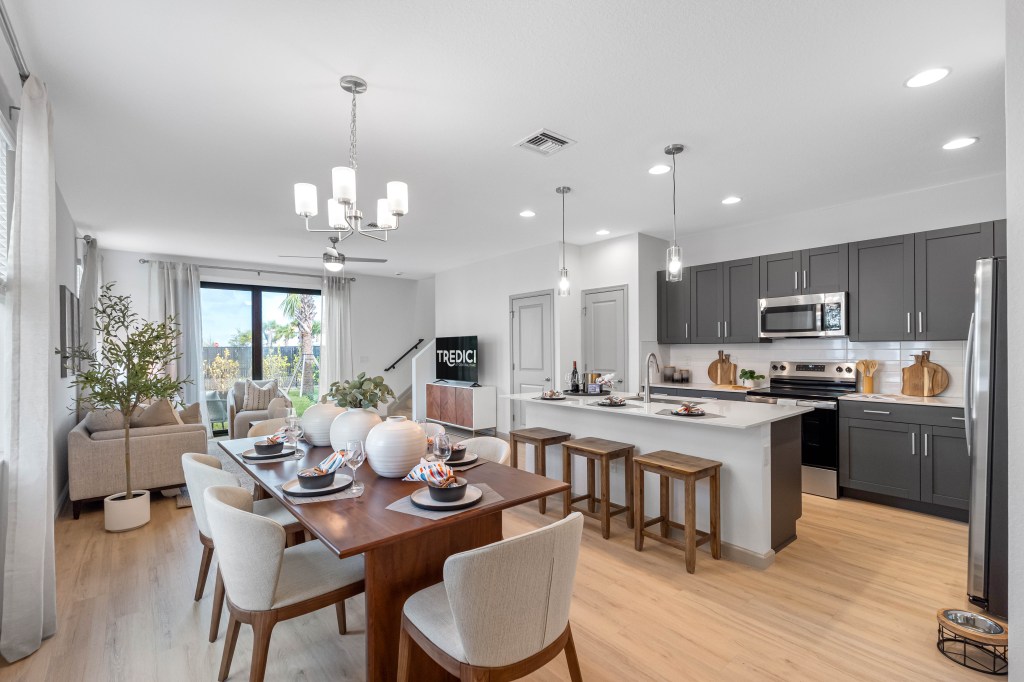 A living area in the Tredici at Central Park community.