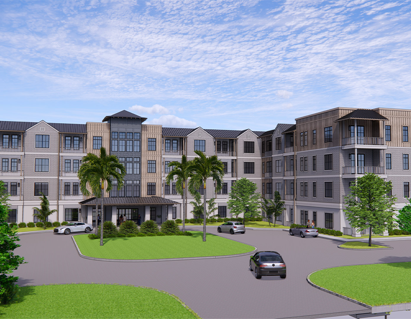 Rendering of Vitana a future 150-unit apartment community in Naples.