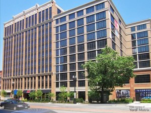 Exterior shot of Yale West, one of the 19 multifamily assets to be purchased by Cortland Partners from Elme Communities for $1.6 billion.