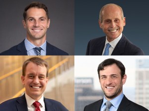 Collage with four specialists discussing the OZ 2.0 program.