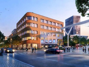 Rendering depicting the affordable housing redevelopment at 143 Alabama St. in Atlanta. Spearheaded by Gorman & Co., this project was among the developments that Invest Atlanta approved funding for.