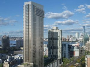 50 and 70 Columbus, two luxury apartment high-rises located in Jersey City.