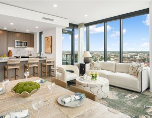 An image of a living room in an apartment at Hanover Buffalo Bayou.