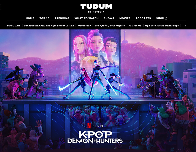 Screenshot of KPop Demon Hunters from Netflix