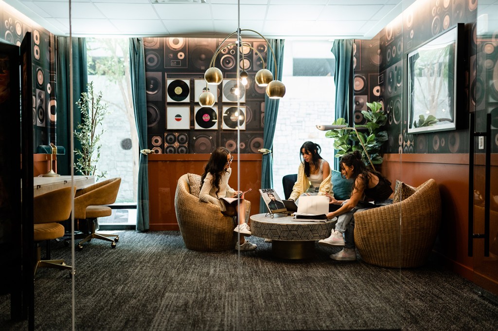 New for LV Collective was the concept of the podcast and content creation lounge