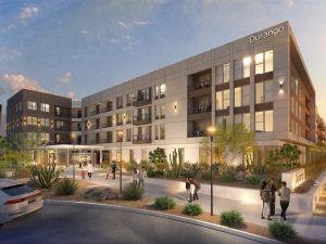 Rendering of The NRP Group's 390-unit luxury development in Las Vegas.