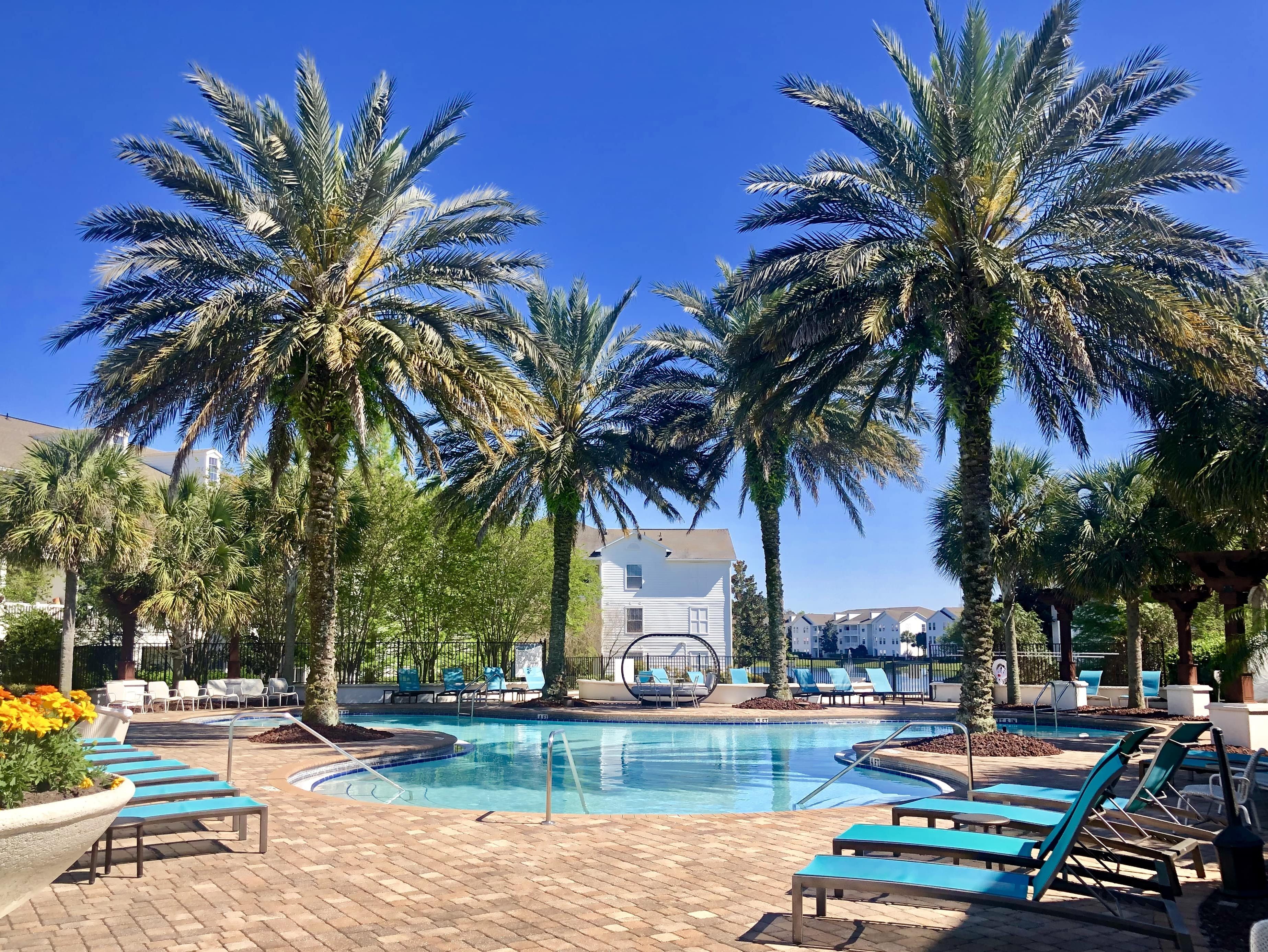 Pool-side shot of Rosemont St. Johns, a 420-unit community in Jacksonville, Fla.