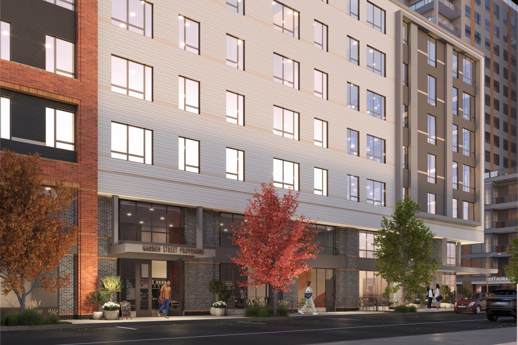 Rendering of 373-383 Second St. in Everett, Mass., a future 273-unit multifamily community on an industrial site.