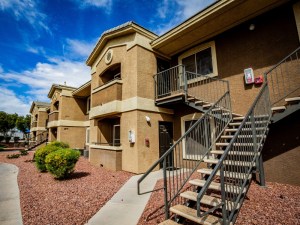 Exterior shot of The Pearl at St. Rose, a Las Vegas community.