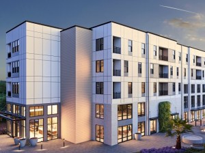 Exterior shot of Aperture, a student housing community in Orlando, Fla.