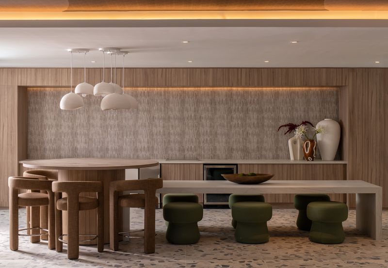 The club room at Amara Wynwood