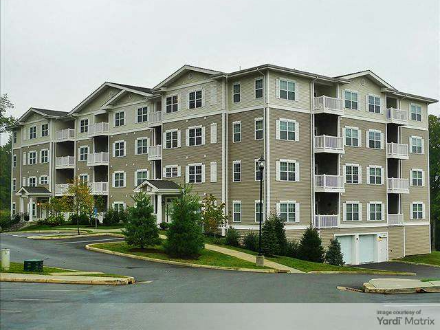 Outside shot depicting one of Crown Point Apartments' buildings in Danbury, Conn.