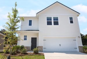 Exterior shot depicting one of HARMON Cedar Run's single-family rental detached homes in Lawrenceville, Ga.