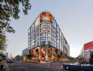 Exterior rendering of The Cloud One project in Miami