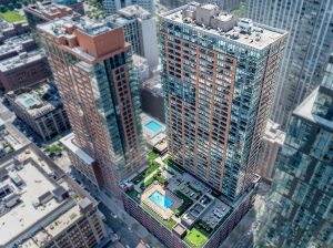 aerial image of The Morgan at Provost Square