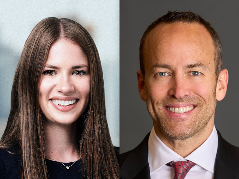 headshots of Lindsey Senn and Winston Fisher