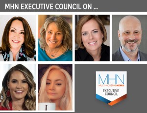 MHN Executive Council featuring headshots of Pietroforte, McPeak, Cook, Love, Anderson and Carpentier
