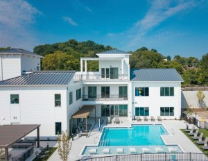 A photo of Madison Century Farm, showcasing the community pool.