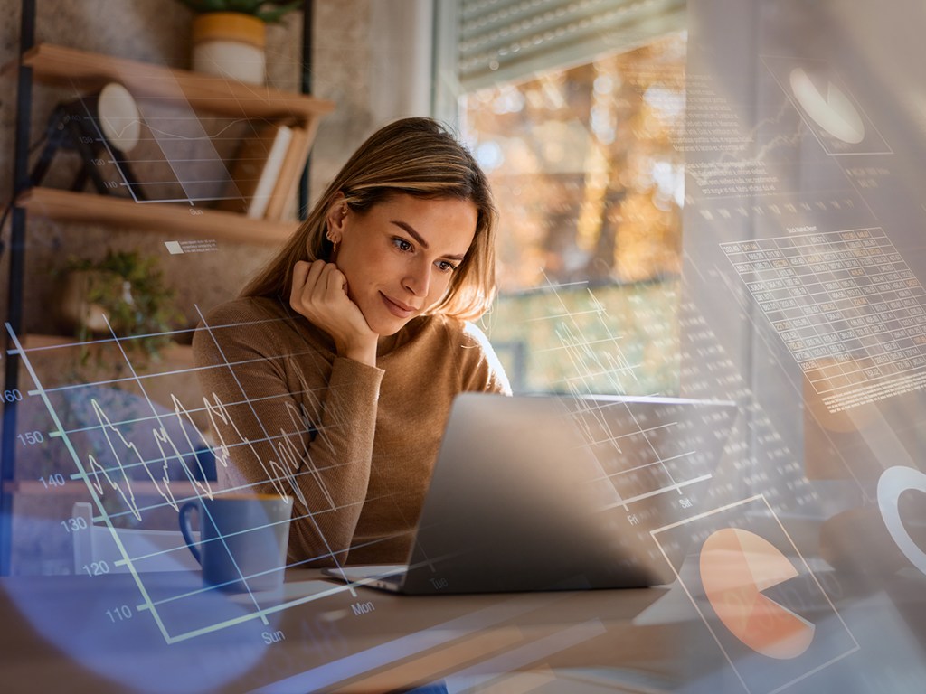 Woman at laptop