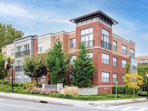 Exterior shot of Quarry Place at Tuckahoe, a 108-unit luxury community in Tuckahoe, N.Y.