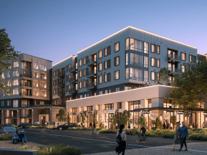 Exterior shot of Riverwalk San Diego, a community in San Diego.