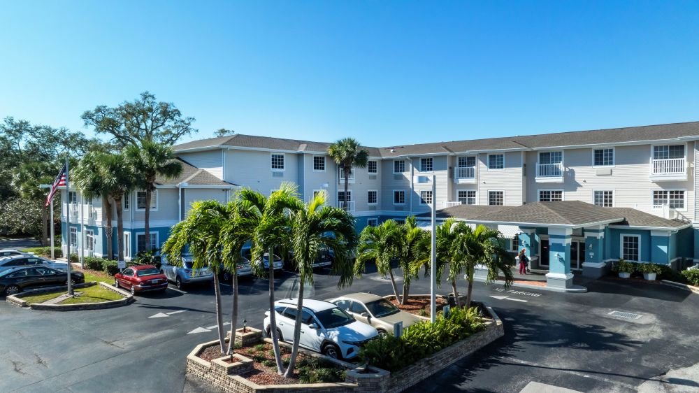 A photo of Sonata Vero Beach, a 104-unit senior housing community located in the coastal Florida city of the same name. 