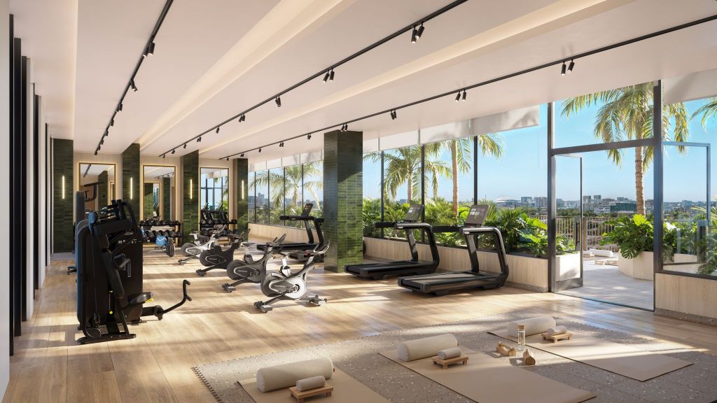 The gym at The Cloud One Hotel & Residences