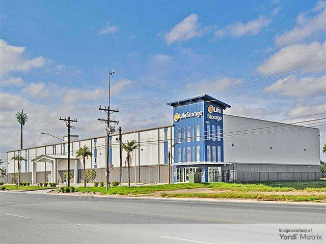 Exterior shot of an Extra Space Storage facility in McAllen, Texas.