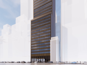 A rendering of the conversion project taking shape a 6 E. 43rd St. in Midtown Manhattan.
