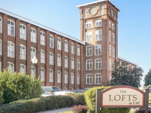 Exterior shot of Columbia Lofts, a student housing community in Columbia, S.C.