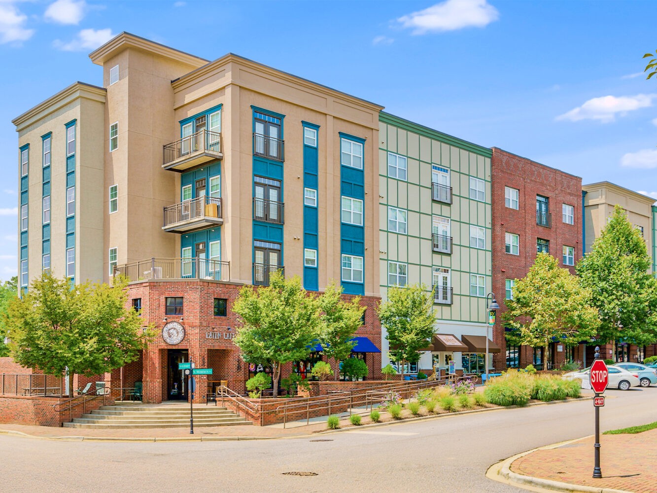 Exterior shot of the Lofts at Reynolds Village in Asheville, N.C.