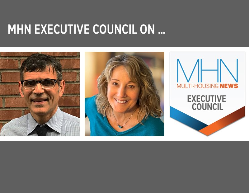 MHN Executive Council with headshots of Claffey and McPeak