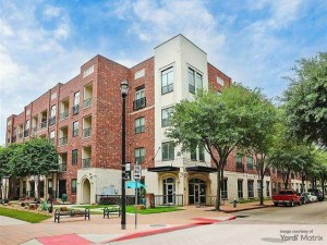Exterior shot of Marquis Enclave, a community in Houston.