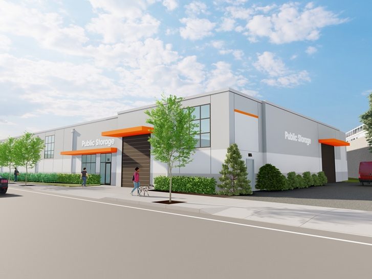 Rendering of a 121,500-square-foot self storage development in Long Island's Rockville Centre, N.Y.