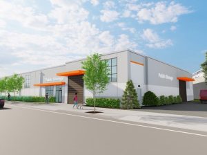 Rendering of a 121,500-square-foot self storage development in Long Island's Rockville Centre, N.Y.