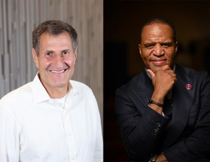 Headshots of Avi Shemesh of CIM Group and John Hope Bryant of Bryant Group Ventures.